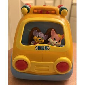 Happy Animal School Bus Bump And Go Action‎ With Music, Animal Sounds, Lights